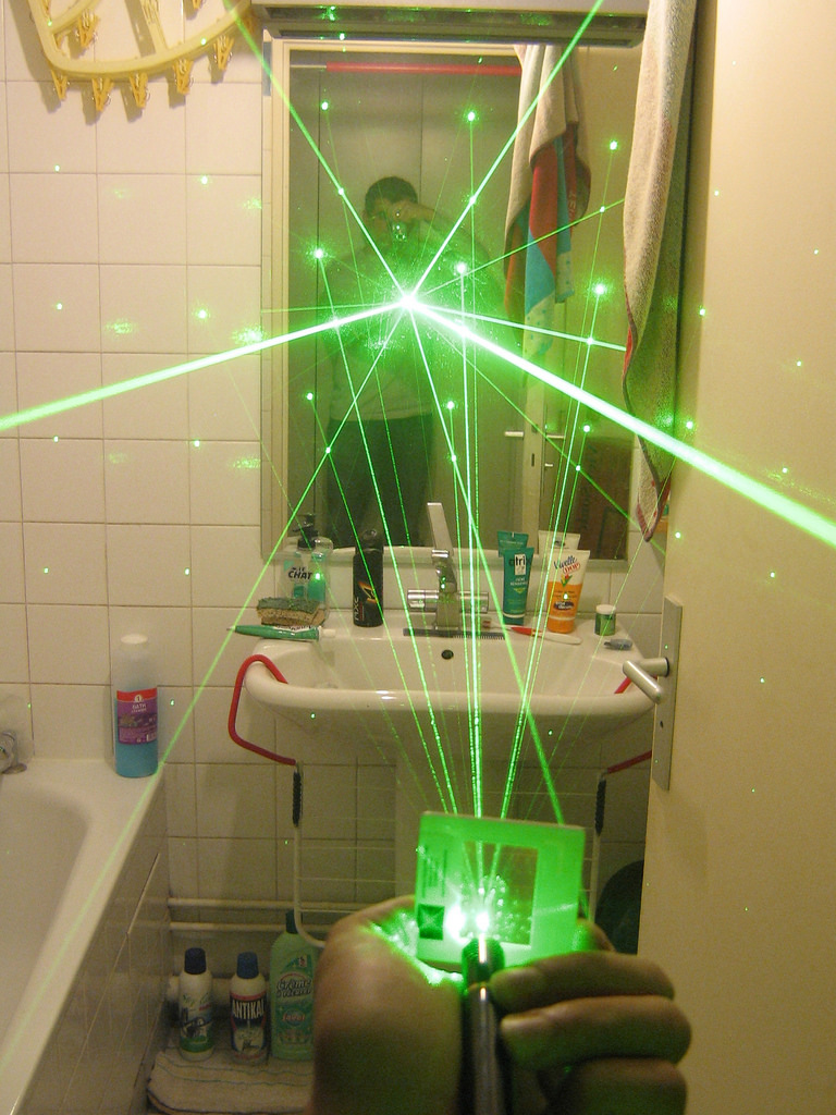 Puntatore laser verde 300mw
