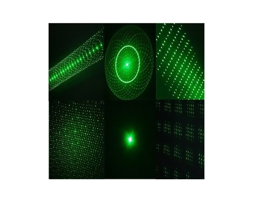 Puntatore laser verde 20mw 5 in 1