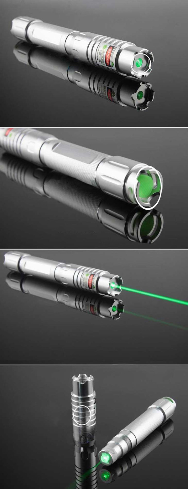 Puntatore laser verde 5000mw potente portatile torcia elettrica