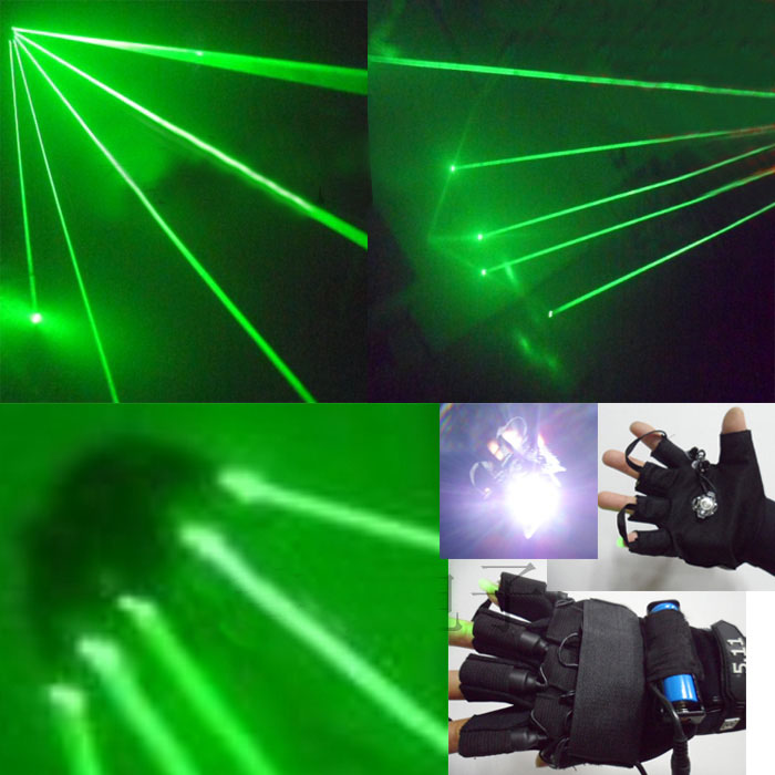 Verde guanti laser
