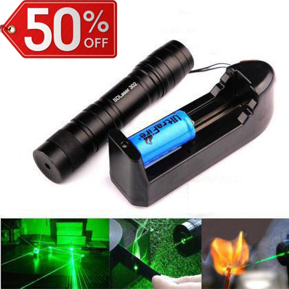 Puntatore laser 3000mW verde fuoco regolabile